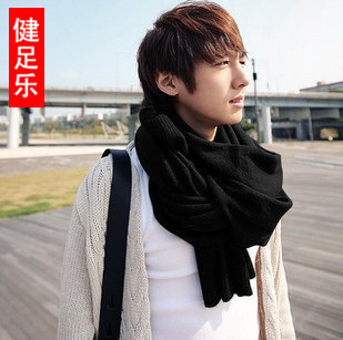 2011韩国 男士围巾 秋冬羊绒 韩版围脖 针织毛线 男女冬季围巾 \
