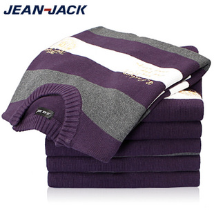 【金币周年庆】Jeanjack2011冬装新款撞色针织衫厚款男士毛衣 男 \
