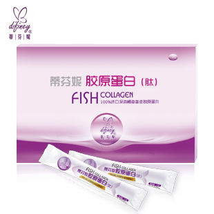 【央视网推荐】蒂芬妮 纯深海鱼胶原蛋白粉正品5g*20 胶原蛋白肽 \