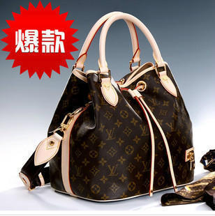 2012韩版LV时尚新款配变色真皮女包LV单肩斜跨包三用手提包M40372 \