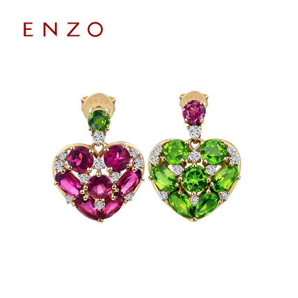 enzoʱŮ 14KƽǶʯʯ͸ʯ׹ Ȼʯ