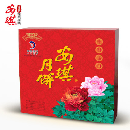 安琪月饼[旺财临门]礼盒中秋送礼蛋黄莲蓉水果玉米月饼团购员工饼